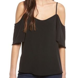 Nordstrom B.P. Black Cold Shoulder Tee
